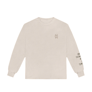 ONE THING AT A TIME ALBUM COVER OFF-WHITE LONG SLEEVE T-SHIRT