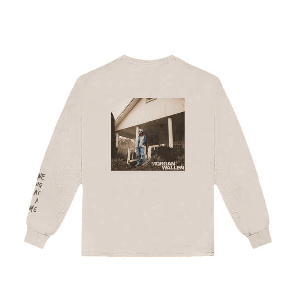 ONE THING AT A TIME ALBUM COVER OFF-WHITE LONG SLEEVE T-SHIRT - Image 2