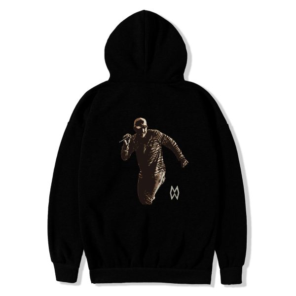 LIVE PHOTO BLACK HOODIE - Image 2