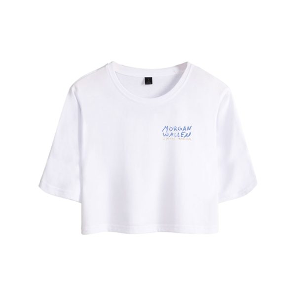 I'M THE PROBLEM ALBUM COVER CROP T-SHIRT 'WHITE'