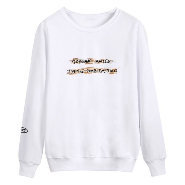 I'M THE PROBLEM TOUR WHITE SWEATSHIRT