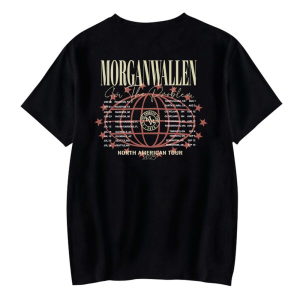 Morgan Wallen North America Tour 2025 T-Shirt - Image 2