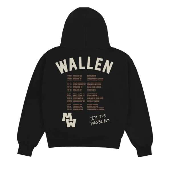 I'm The Problem Dateback Tour Hoodie Back