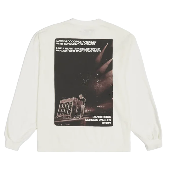 Sand In My Boots Ivory Long Sleeve T Shirt Back