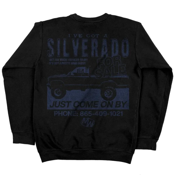 Silverado For Sale Crewneck Back